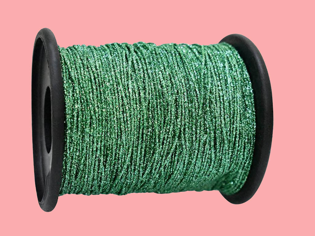 green-glitter-embroidery-zari-threads
