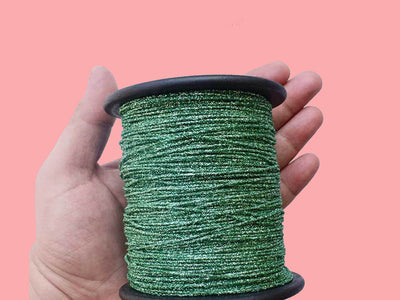 green-glitter-embroidery-zari-threads