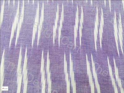 purple-white-double-dash-design-cotton-ikat-fabric