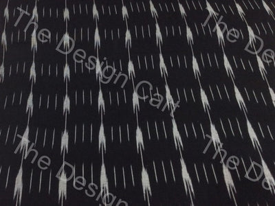 black-white-linked-spark-design-cotton-ikat-fabric