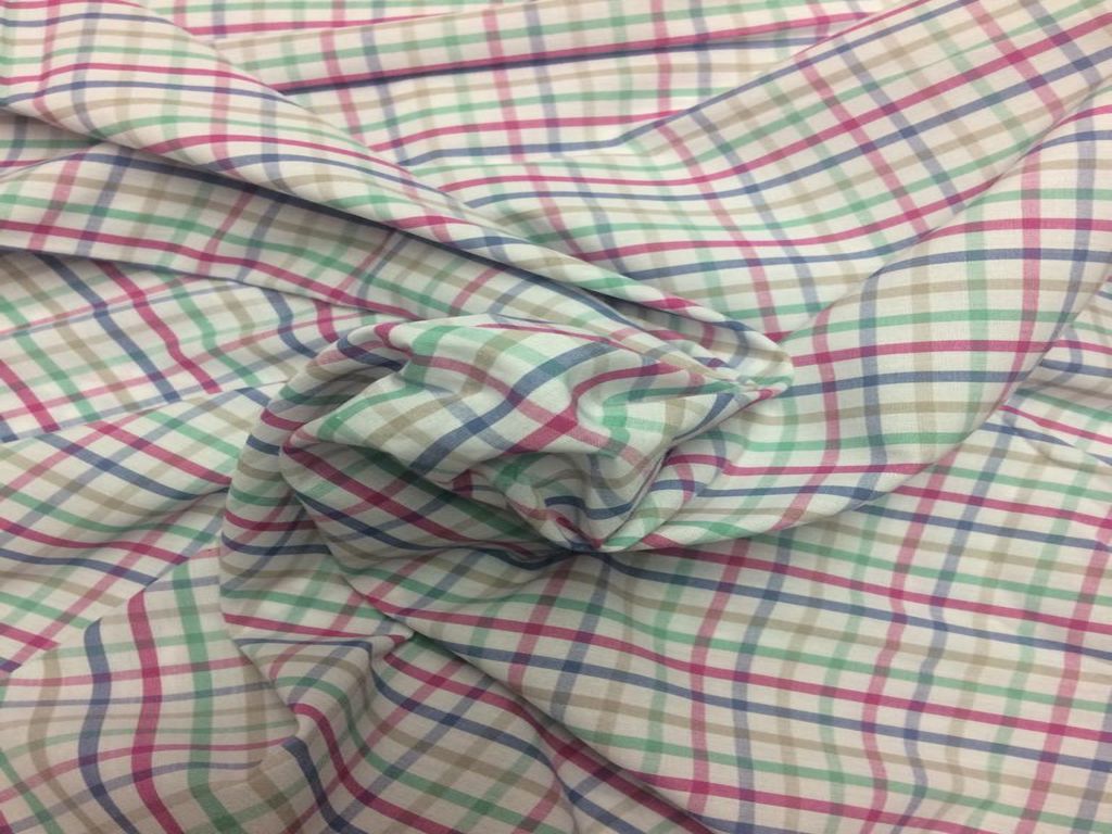 multicolour-pink-yarn-dyed-checks-cotton-fabric