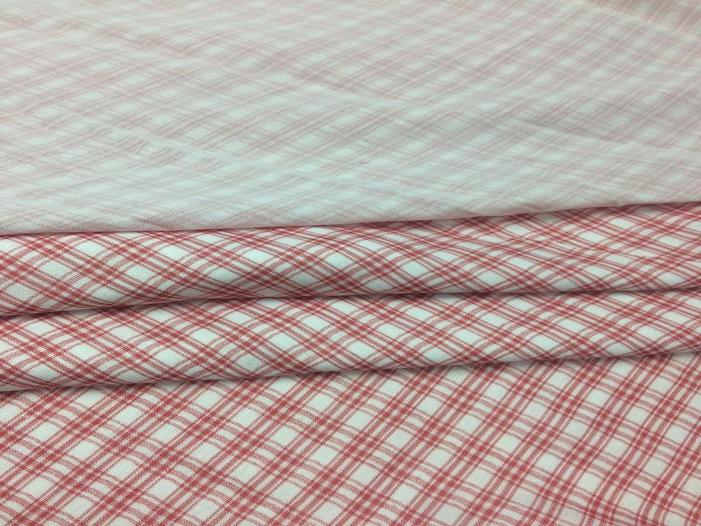 red-white-double-ikat-checks-pure-cotton-fabric