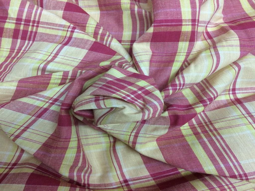 red-check-yarn-dyed-cotton-fabric