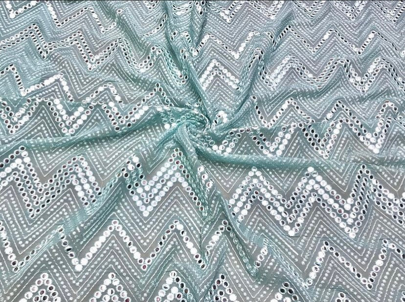 cloudy-blue-chevron-mirror-work-embroidered-viscose-georgette-fabric