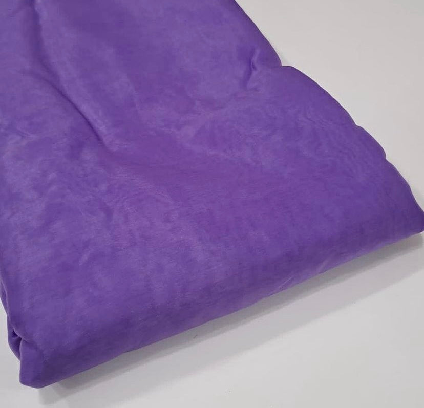 Light Purple Plain Nylon Organza Fabric