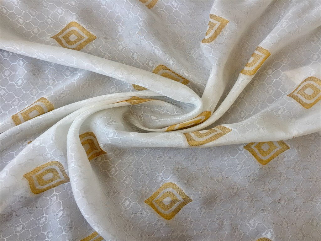 white-geometric-dyeable-uppada-jacquard-fabric-sa-s71