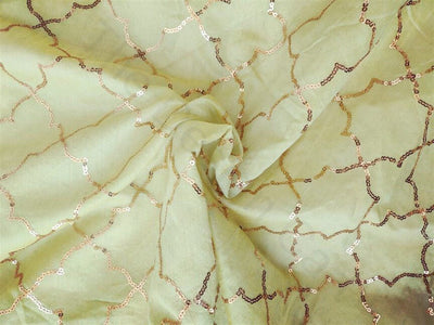 yellow-geometric-design-chanderi-silk-fabric-sa-s14c1