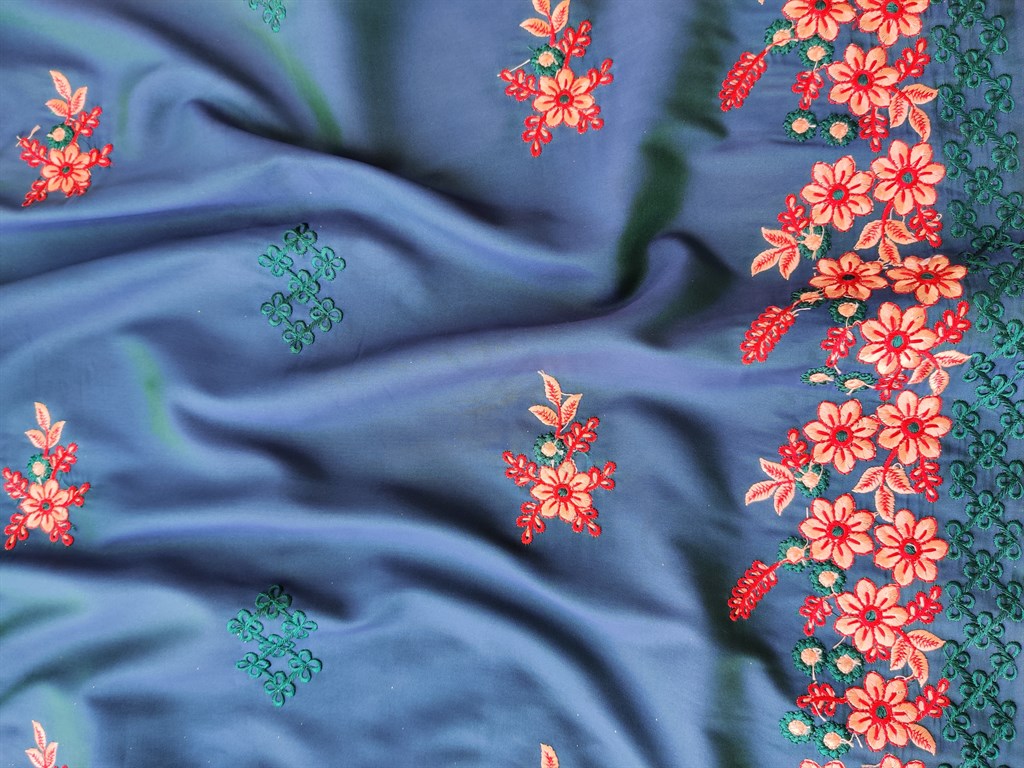 blue-floral-embroidered-soft-taffeta-silk-fabric-sa-s167