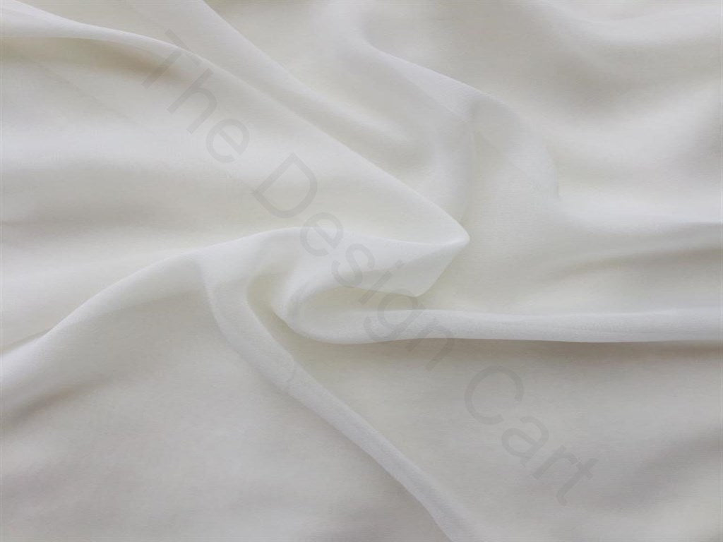 White Dyeable Japanese Georgette Fabric | The Design Cart (3751407845410)