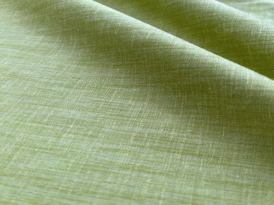 Green Self Textured Linen Fabric