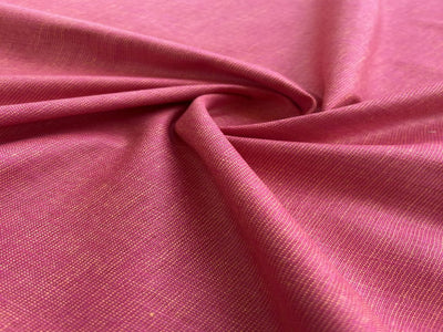 Pink Textured Linen Fabric