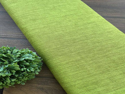 Green Textured Premium Linen Fabric