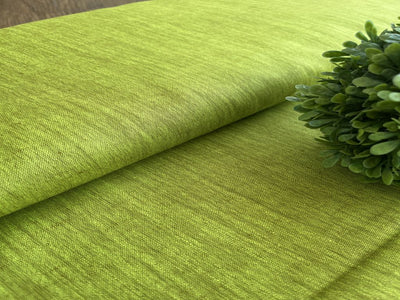 Green Textured Premium Linen Fabric