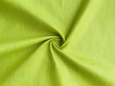 Green Yellow Textured Linen Fabric