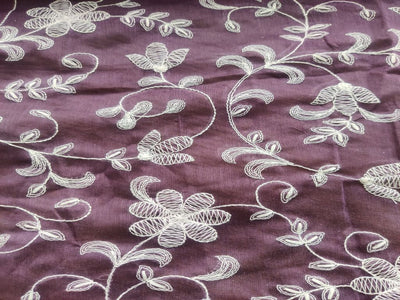 mauve-white-chikankari-flowers-embroidered-chanderi-fabric