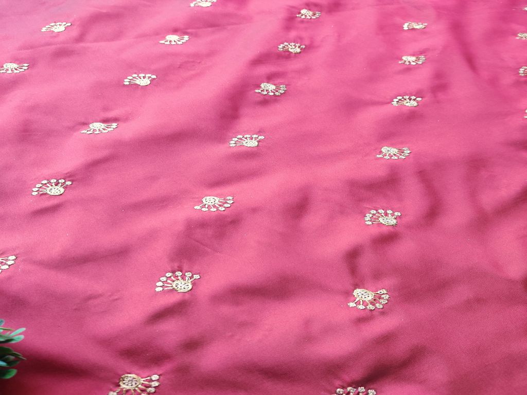 rust-red-golden-floral-motifs-embroidered-taffeta-silk-fabric