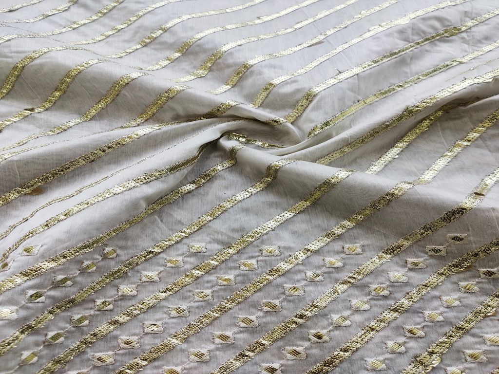 white-stripes-machine-embroidered-gota-patti-chanderi-fabric