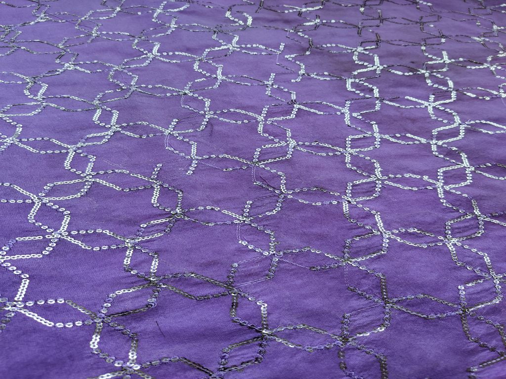 mauve-silver-sequins-geometric-embroidered-chanderi-fabric