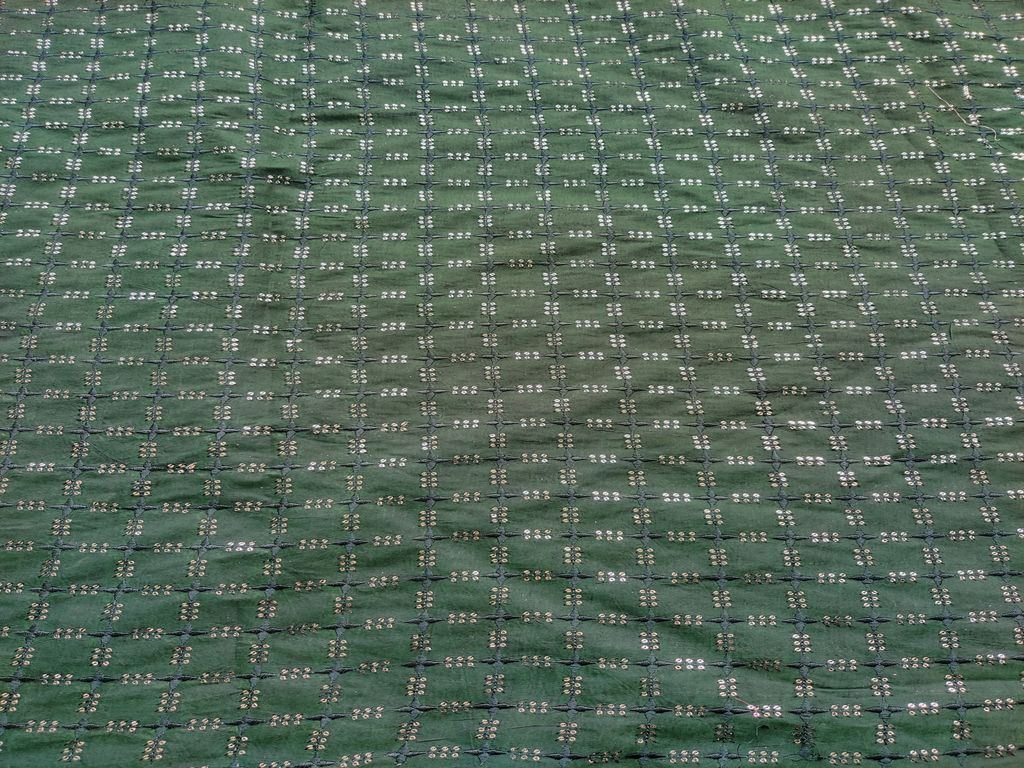 bottle-green-thread-and-silver-sequins-geometric-embroidered-chanderi-fabric