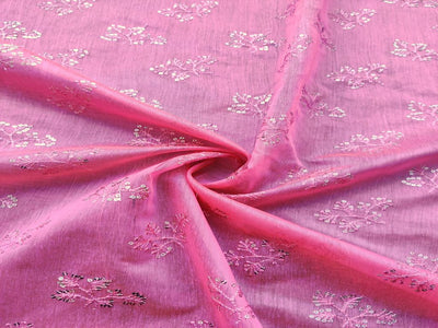pink-silver-sequins-flowers-embroidered-chanderi-fabric