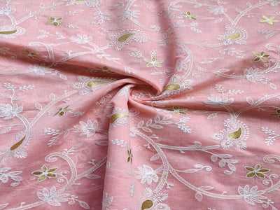 peach-paisley-chikankari-embroidered-chanderi-fabric