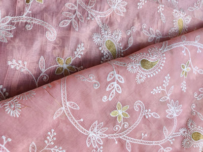 peach-paisley-chikankari-embroidered-chanderi-fabric