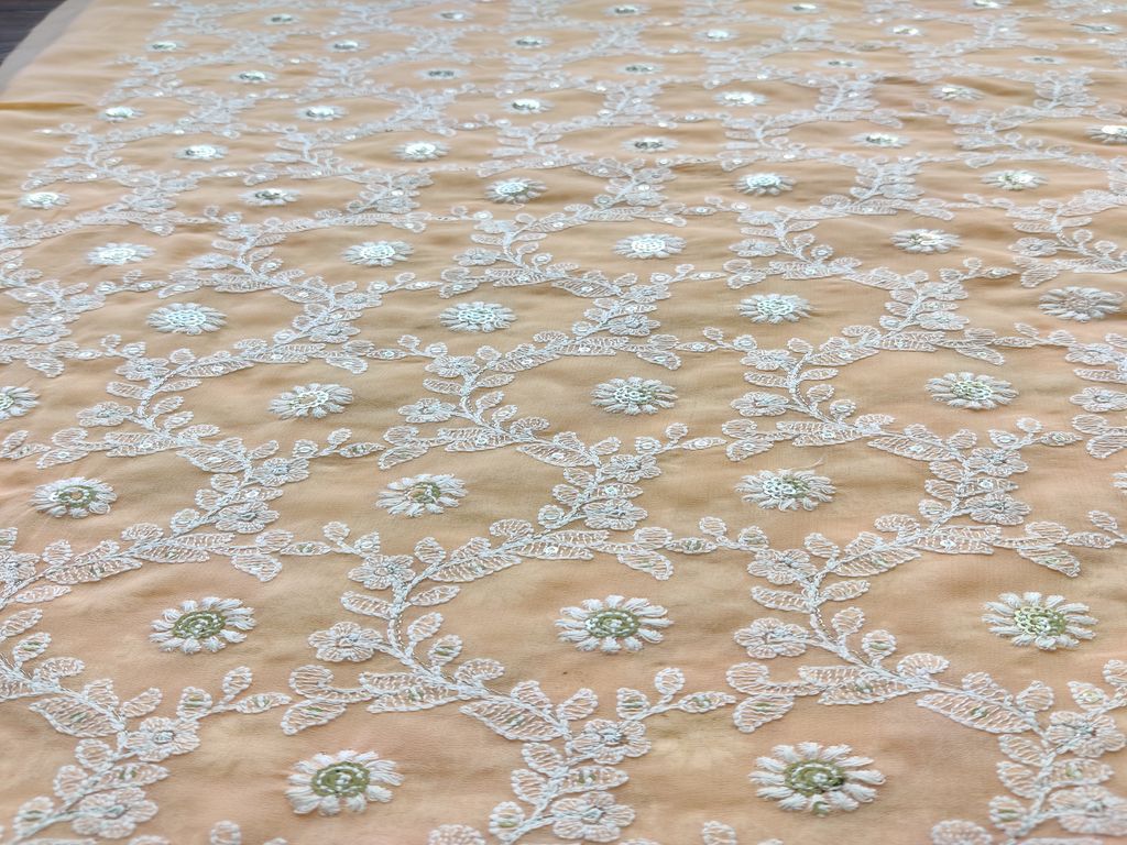peach-white-sequins-flowers-chikankari-embroidered-georgette-fabric