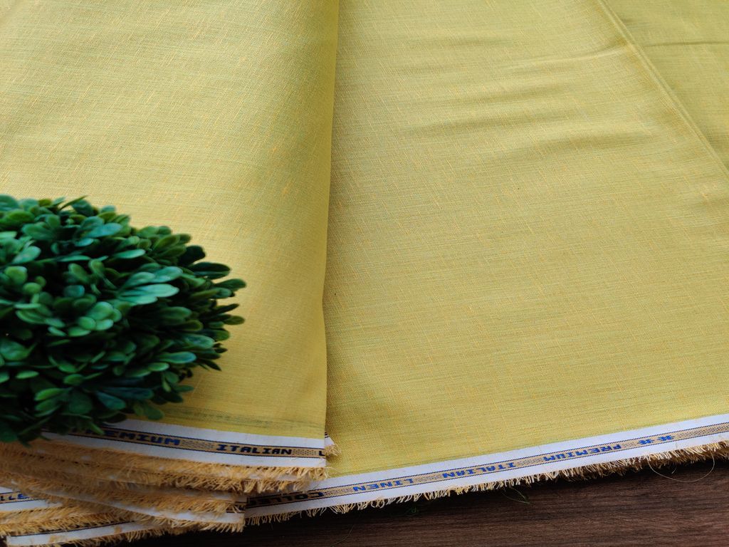 lemon-yellow-linen-fabric
