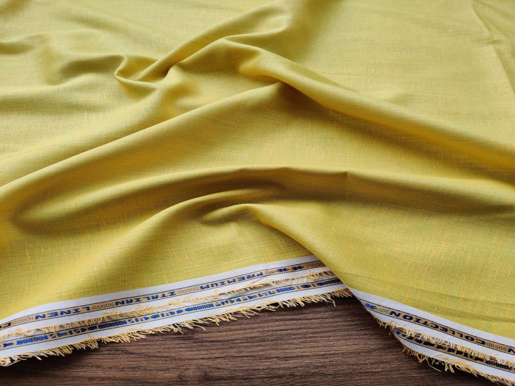 lemon-yellow-linen-fabric