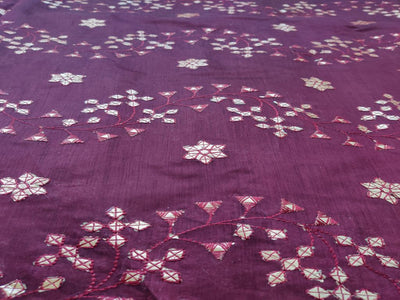 maroon-golden-gota-patti-embroidered-chanderi-fabric