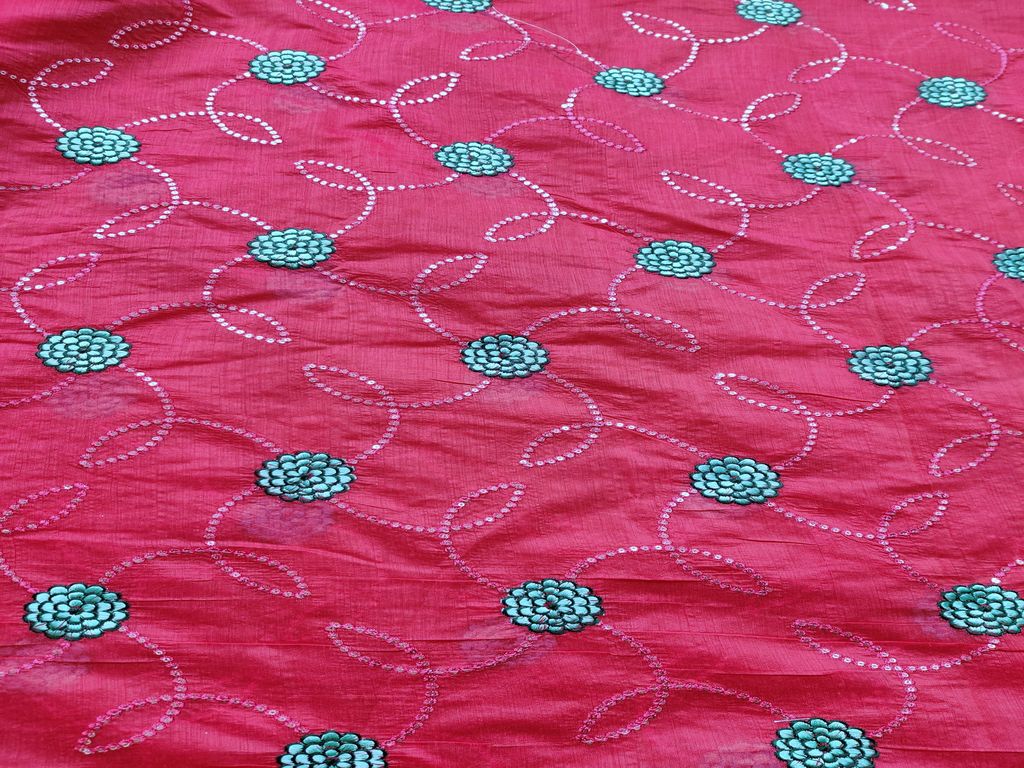 pink-thread-and-sequins-embroidered-chanderi-fabric