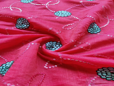 pink-thread-and-sequins-embroidered-chanderi-fabric