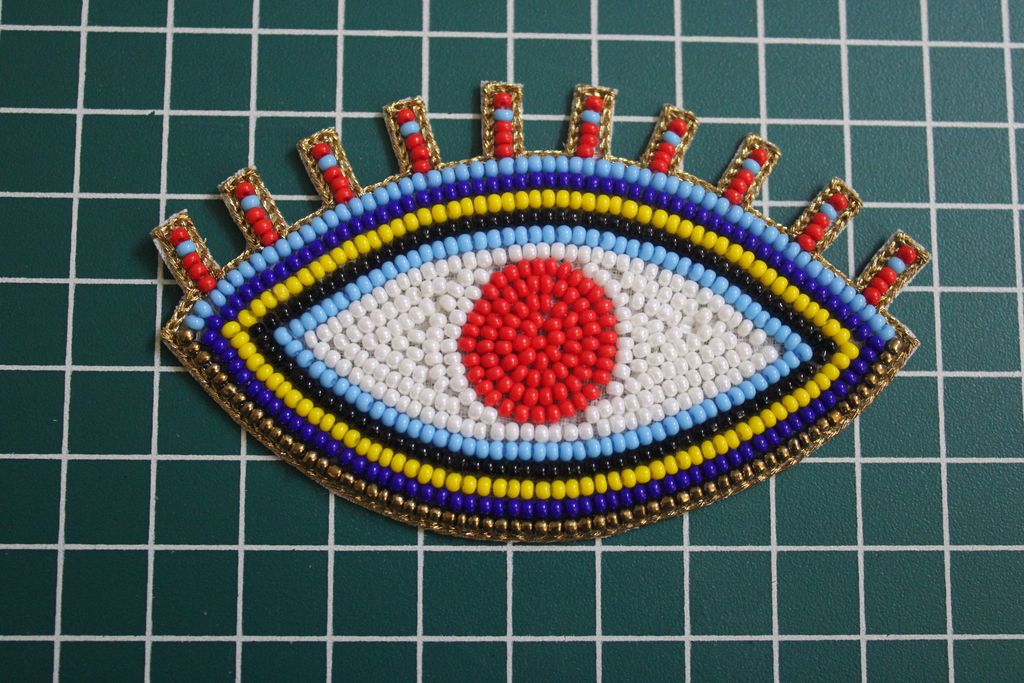 Multicolour Evil Eye Handwork Patches