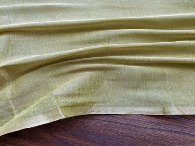 Green Golden Dual Shaded Tissue Fabric