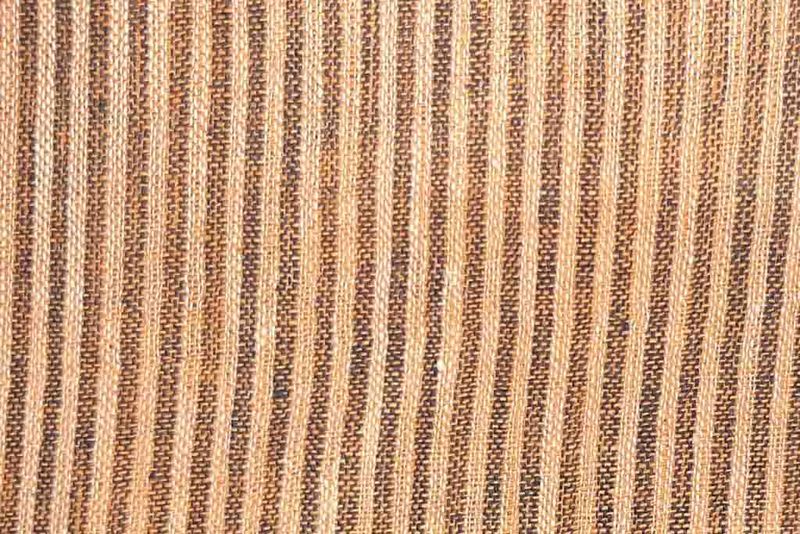 Cream & Brown Stripes Cotton Fabric