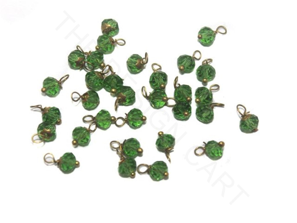 Green Transparent Loreal Beads | The Design Cart (3782740869154)
