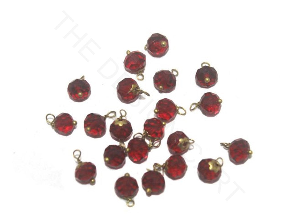 Red Transparent Loreal Beads | The Design Cart (3782741491746)