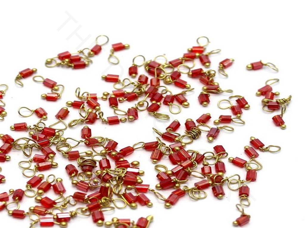 Red Loreal Beads | The Design Cart (3782742835234)