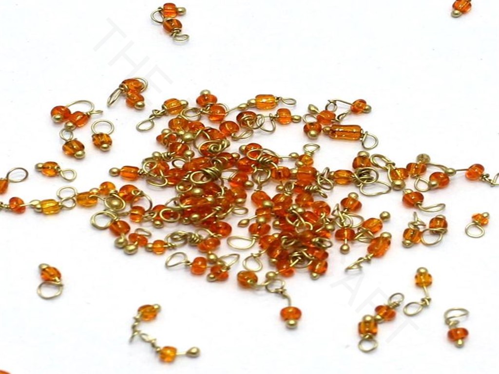 Orange Loreal Beads | The Design Cart (3782743785506)