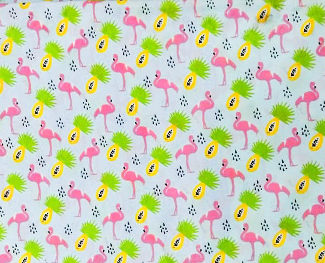 Multicolor Quirky Print Cotton Fabric