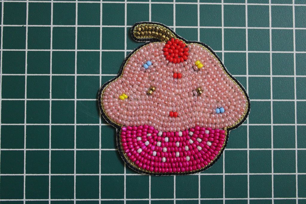 Pink Cupcake Handwork Patches