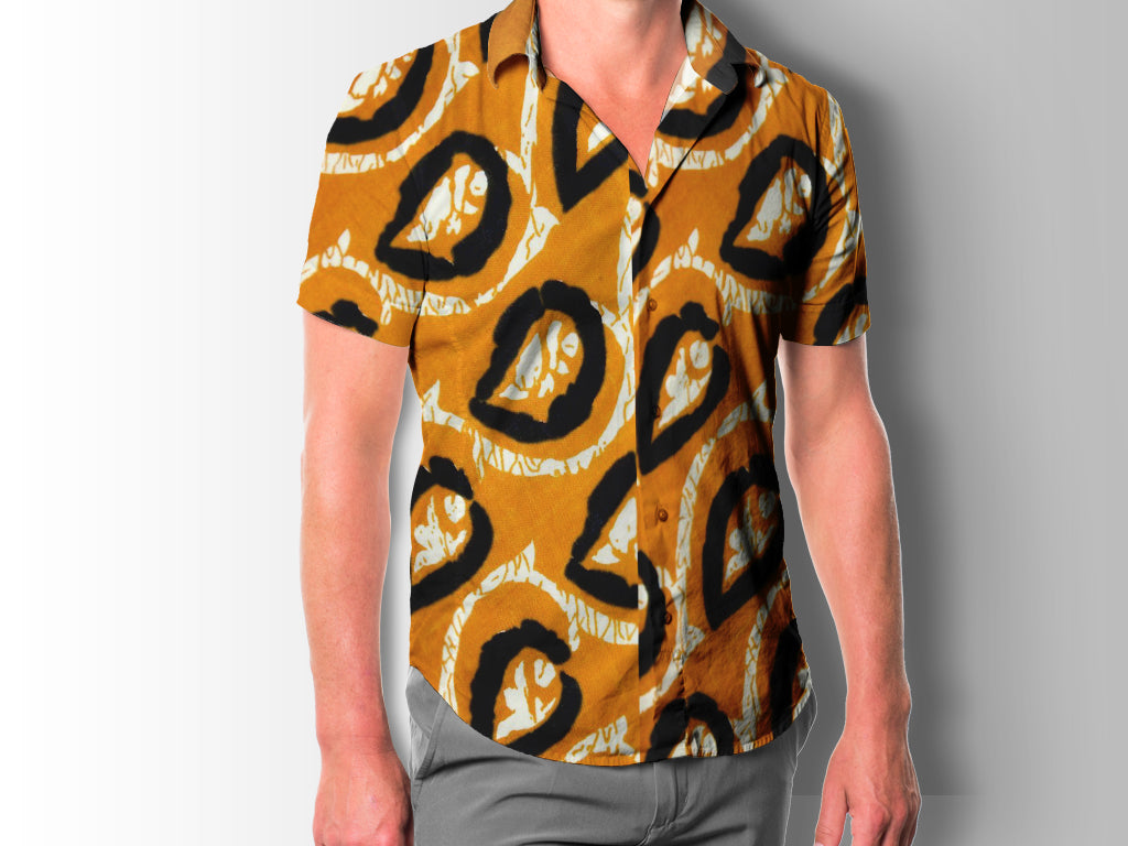 mustard-black-batik-design-cotton-fabric