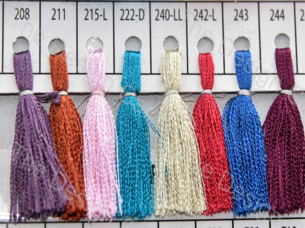 Multicolour Set 11 Silk Threads (405827780642)