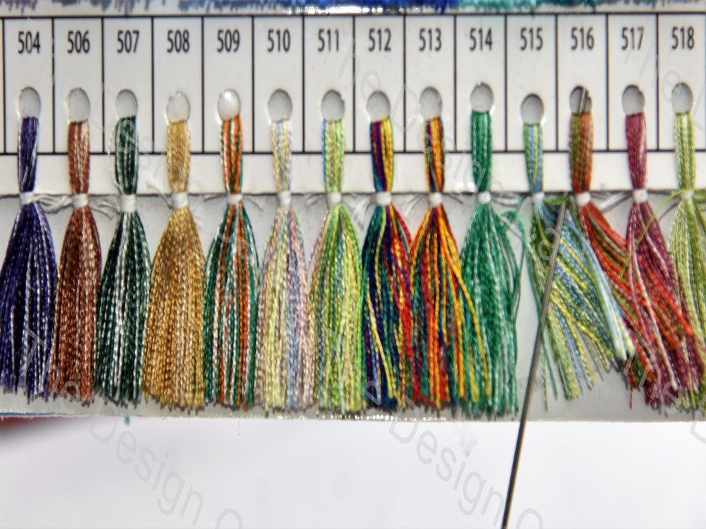 Multicolour Set 4 Silk Threads (405827485730)
