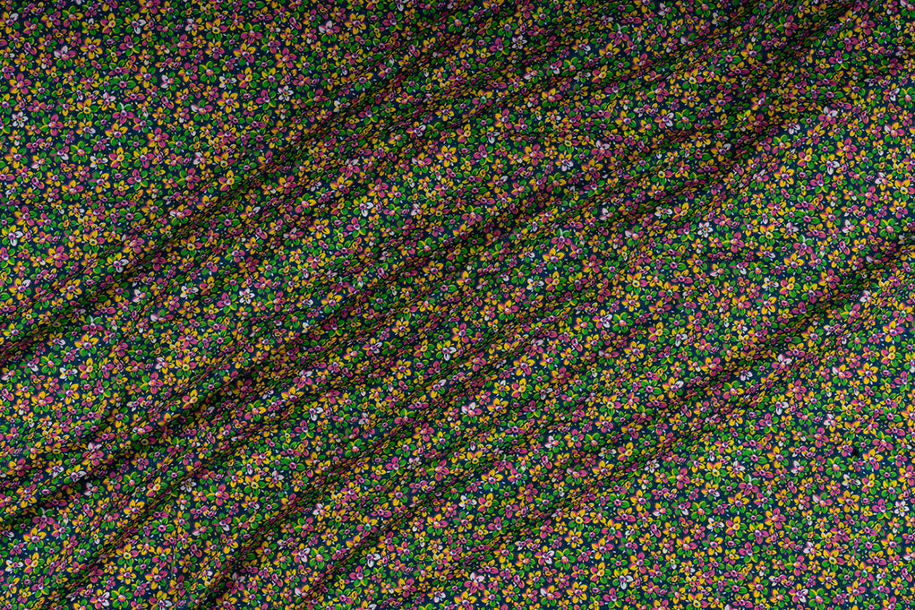 Multicolor Cotton Poplin Floral Digital Printed Fabric