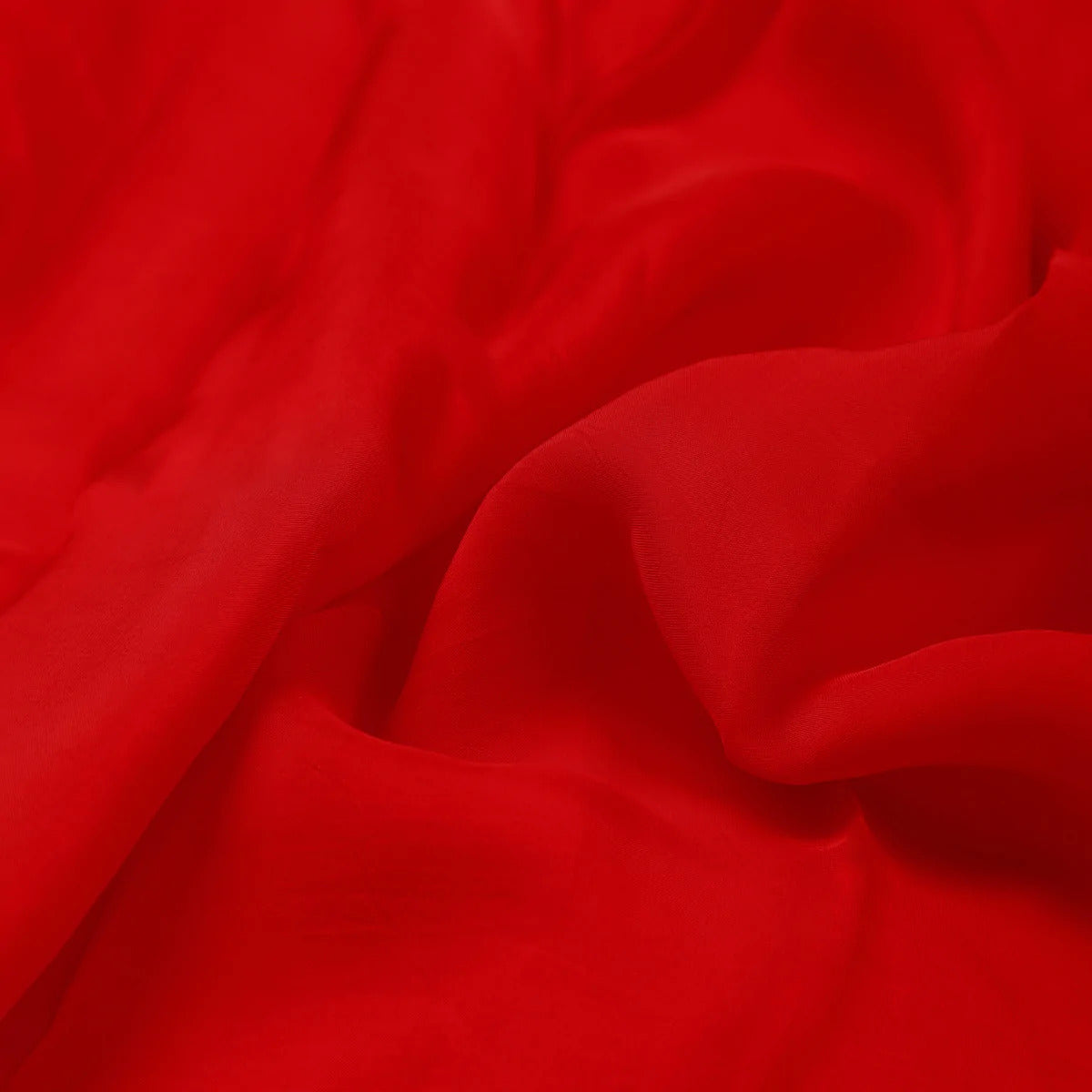 Red Plain Viscose Organza Fabric