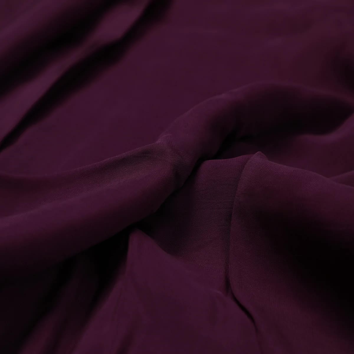 Wine Plain Viscose Organza Fabric