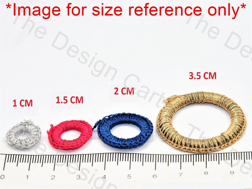 Red Small Round Crochet Thread Rings