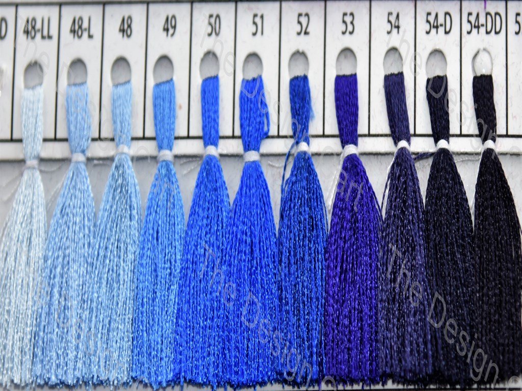 Blue Colour Set 1 Silk Embroidery Threads