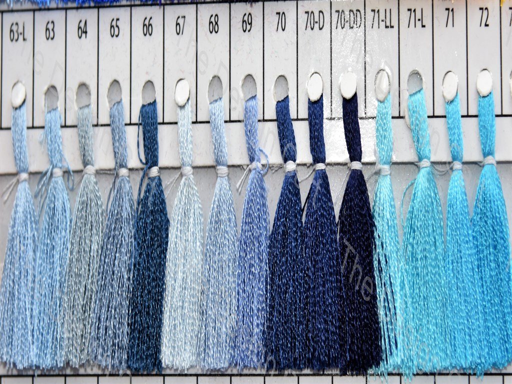 Blue Colour Set 2 Silk Threads (405827977250)